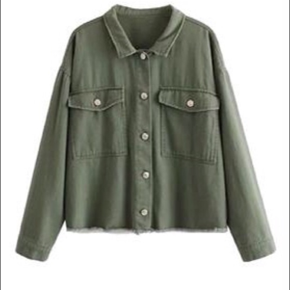 Goodnight Macaroon Raw Him Military Jacket